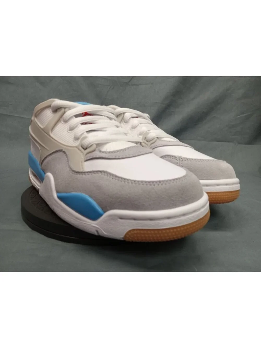 Nike Boys Air Jordan 4 RM (GS) Sneakers Mesh White Blue Size 6.5 NEW NO BOX!